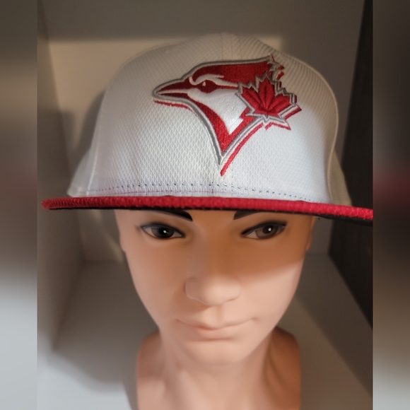 BNWOT - Toronto Blue Jays Fitted Hat - Sz 7 5/8 - Picture 1 of 6